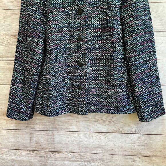 APPLESEED’S BLAZER IN BLUE TEXTURED WOOL BLEND TWEED - Picture 3 of 6